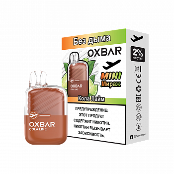 OXBAR MIRAGE (без пара) 2200 POD-1 "Cola Lime / Кола Лайм" 20